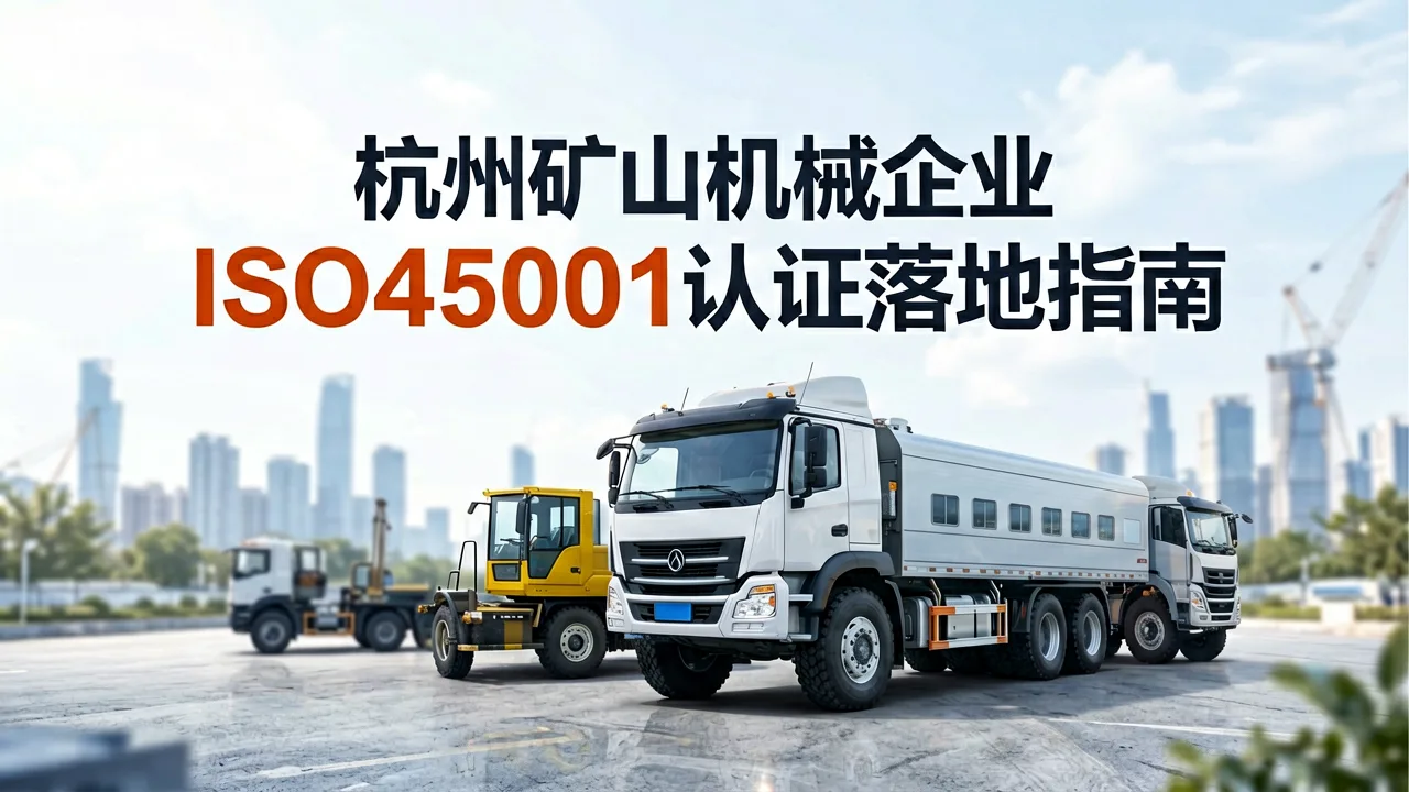 杭州矿山机械企业ISO45001认证落地指南